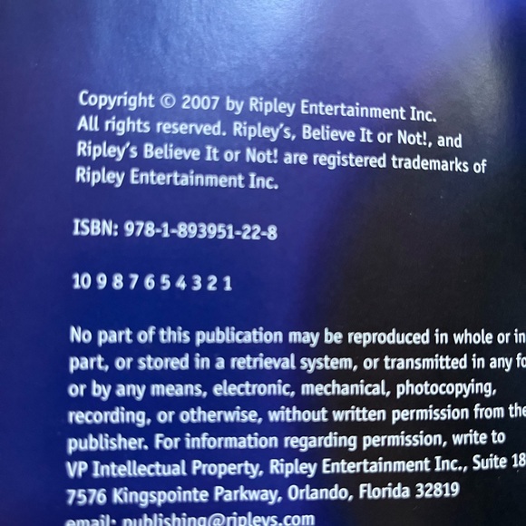 Ripley’s Believe It or Not! The Remarkable Revealed 2007 Hardcover 257 Pages - Picture 2 of 2